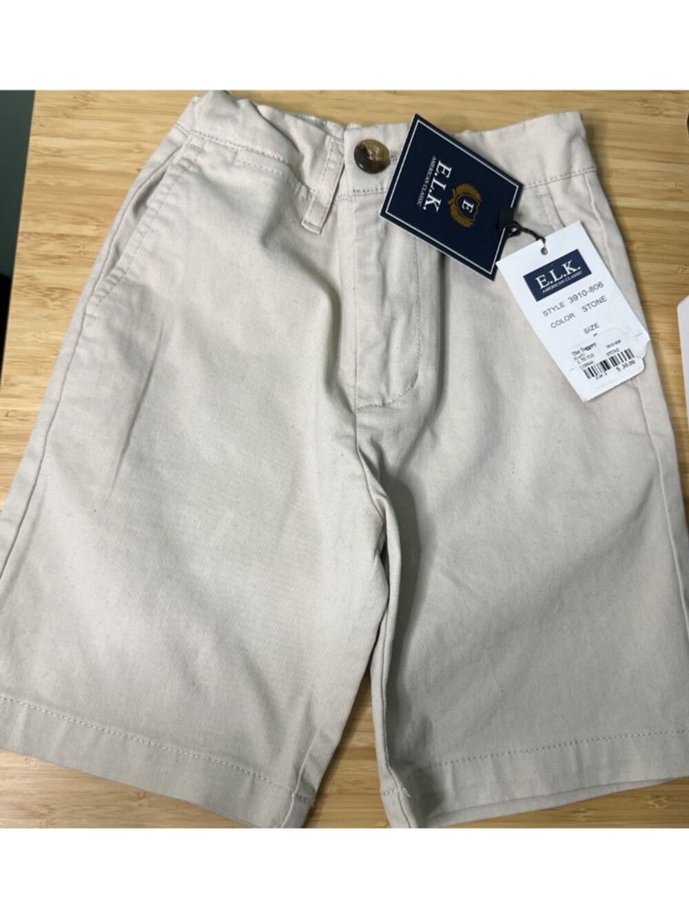 ELK Boys Size 5 Khaki Chino Pants NWT American Classic School Uniform Preppy